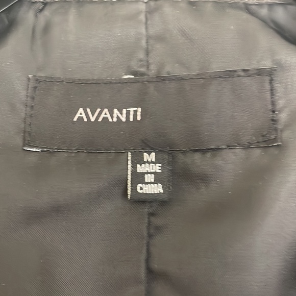 Avanti Vintage Black Leather Jacket Blazer Button Down Size Medium - Picture 3 of 10